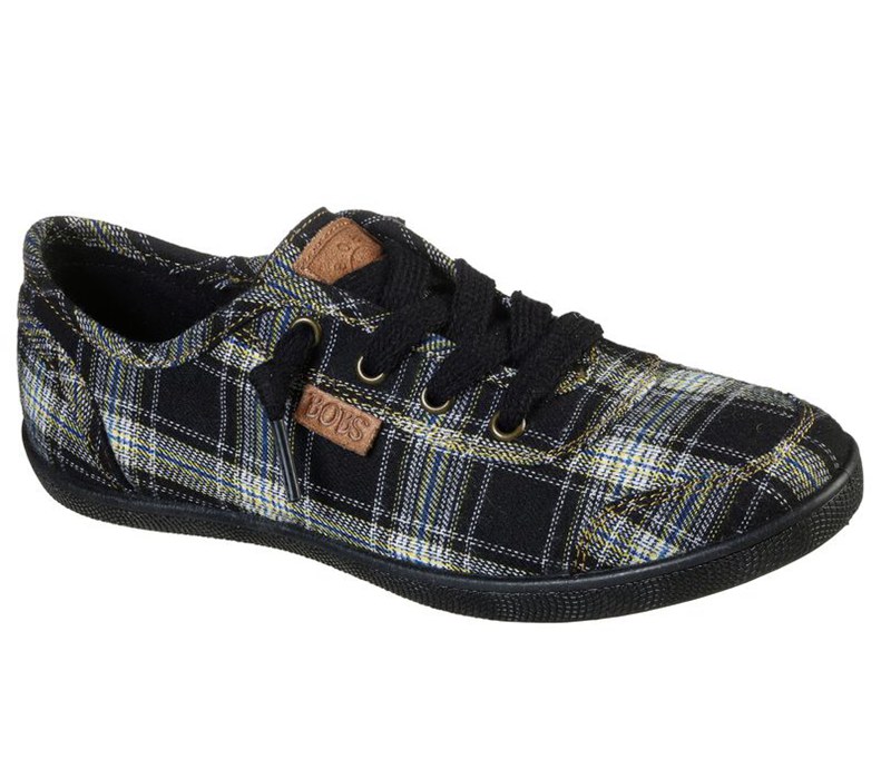Skechers Dam Svarta/Olika Färger Platta Skor - Bobs B Cute - Plaid Princess - Sverige (DPXKW-7036)